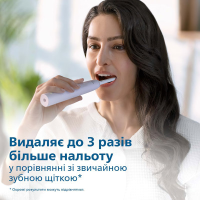 Щітка зубна електр. Philips, Sonicare 3100 series, 31т. колив/хв, насадок-1, рожевий