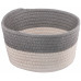 Кошик плетений для зберігання ARDESTO Vigor 3.5л, бавовняний шпагат, сірий, білий