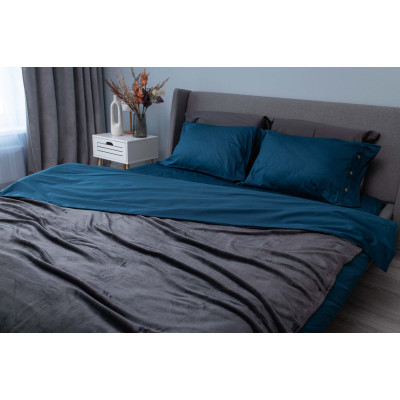 Плед ARDESTO Flannel, 200x220см, 100% поліестер, темно-сірий