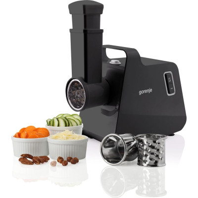 М'ясорубка Gorenje, 1700Вт, 2,3кг/хв, 2 решітки, пластик/метал, чорний