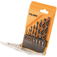Набір свердел по дереву Tolsen, 3-10мм, кейс, 8шт