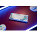 Клавіатура механічна Lemokey  P1 Pro 84Key, Keychron Super Red, WL/BT/USB-A, QMK/VIA, Hot-Swap, EN/UKR, RGB,  Knob, Space Silver