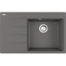Мийка кухонна Franke Centro, фраграніт, прямокутник, з крилом, 780х500х200мм, чаша - 1, врізна, CNG 611-78 TL, сірий камінь