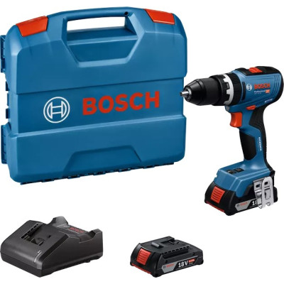 Шурупокрут-дриль акумуляторний Bosch Professional GSB 18V-65 18В 2х2А·год 31·65Нм 0-2100об/хв ЗП GAL18V-20 кейс 1.12кг