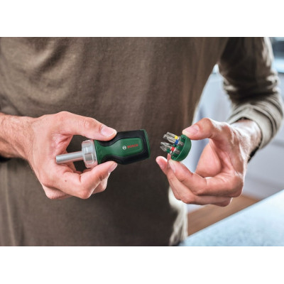 Викрутка Bosch з тріскачкою, 6 насадок