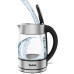 Електрочайник Tefal Glass Kettle 1.7л, скло, з підсвіткою, сріблясто-чорний