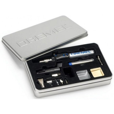 Паяльник газовий Dremel Versatip 2000-6 VersaTip 1200°C паливо 17мл п'єзо 6 насадок 0.95кг Паяльник газовий Dremel Versatip 2000-6 VersaTip 1200°C паливо 17мл п'єзо 6 насадок 0.95кг