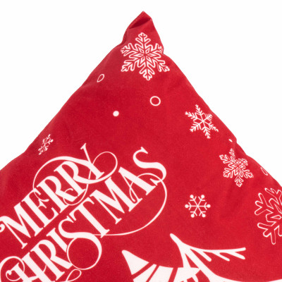Подушка декор. ARDESTO Christmas 45х45см, 100% поліестер, червоний