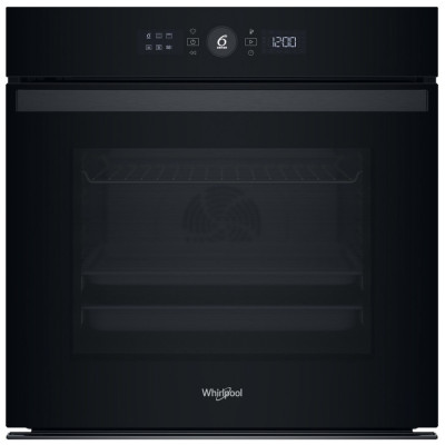 Духова шафа Whirlpool електрична, 73л, A+, дисплей, конвекція, телескопічні напрямні, чорний
