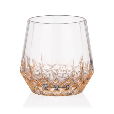 ARDESTO Набір склянок низьких Black Mars Favola 370мл, 2шт, скло, прозоро-золотистий ARDESTO Набір склянок низьких Black Mars Favola 370мл, 2шт, скло, прозоро-золотистий