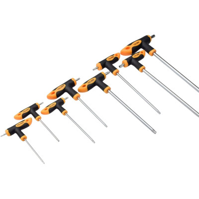 Викрутка Tolsen Т-подібні, Тorx 10-50, сталь CrV набір 8шт Викрутка Tolsen Т-подібні, Тorx 10-50, сталь CrV набір 8шт