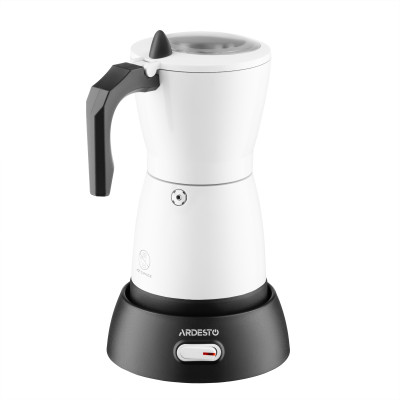 Кавоварка ARDESTO електрична гейзерна 0.3л, мелена, білий Кавоварка ARDESTO електрична гейзерна 0.3л, мелена, білий