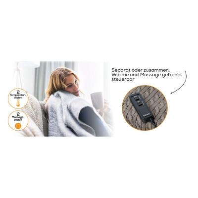 Електрогрілка Beurer для ніг, 32х26х26см, 15Вт, 2 режими, функція масажу, плюш, біло-коричневий Електрогрілка Beurer для ніг, 32х26х26см, 15Вт, 2 режими, функція масажу, плюш, біло-коричневий