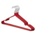 Набір вішаків ARDESTO 40.5см, 10шт, метал, ПВХ, червоний