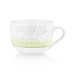 ARDESTO Чашка Siena, 500мл, порцеляна, біло-зелений