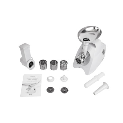 ARDESTO М'ясорубка MGK-1900 - 1900 Вт/1,8 кг-хв/4 тертки/біла ARDESTO М'ясорубка MGK-1900 - 1900 Вт/1,8 кг-хв/4 тертки/біла