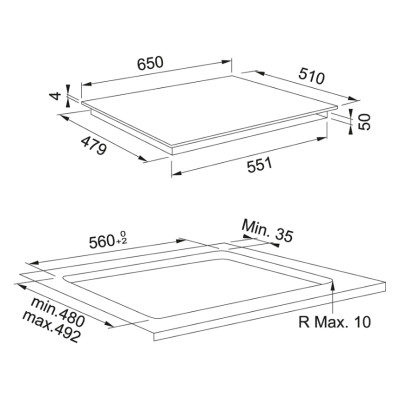 Варильна поверхня Franke Maris FMA 654 I F BK індукційна, поєднання конфорок,  Slider, Power Limitation, чорна