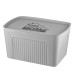 Ящик з кришкою для зберігання ARDESTO 45.5х31х24.5см, 23л, пластик PP, сірий