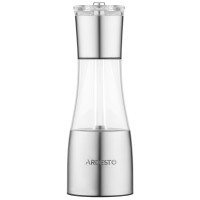 Млинок для солі та перцю 2 в 1 ARDESTO Gemini, 140мл, акрил, нержавіюча сталь, прозорий Млинок для солі та перцю 2 в 1 ARDESTO Gemini, 140мл, акрил, нержавіюча сталь, прозорий