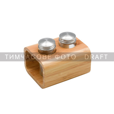 Набір для солі та перцю ARDESTO Midori, 3 предмети, 80мл, 13.5х11х11см, бамбук, нержавіюча сталь, скло, пластик Набір для солі та перцю ARDESTO Midori, 3 предмети, 80мл, 13.5х11х11см, бамбук, нержавіюча сталь, скло, пластик