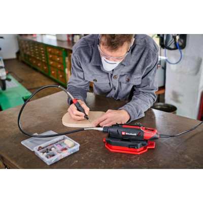 Шліфувально-гравірувальний пристрій Einhell TC-MT 150E 150Вт 10000-35000об/хв гнучкий вал, набір насадок 0.56кг