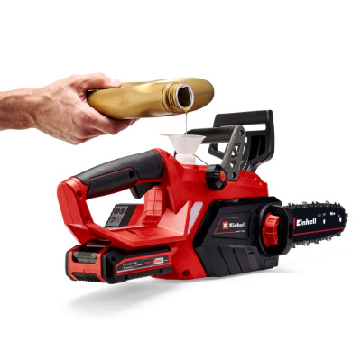 Пила ланцюгова акумуляторна Einhell GE-LC 18/25 Li Kit 18В PXC акб 1х4А·год шина 25см ЗП 2.97кг