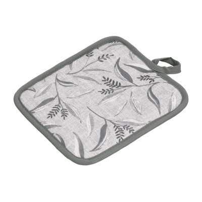 Прихватка ARDESTO Grey leaves 18х20см, 100% поліестер, cірий