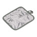 Прихватка ARDESTO Grey leaves 18х20см, 100% поліестер, cірий