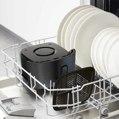 Мультипіч Tefal Easy Fry Max, 1500Вт, чаша-5л, сенсорне керув., 10 програм, пластик, чорний