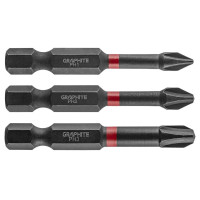 Graphite Біти ударні, набір 3шт, 1/4 Graphite Біти ударні, набір 3шт, 1/4