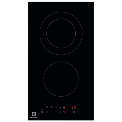 Варочная поверхность Electrolux электрическая стеклокерамическая, 30см, Домино, черный