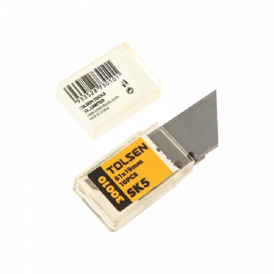 Лезо трапецієподібне Tolsen Профі, 19х0.58мм, сталь, 10шт