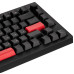 Клавіатура механічна Lemokey  X4 84Key, Keychron Brown, USB-A, QMK/VIA, EN/UKR, Red led, чорний