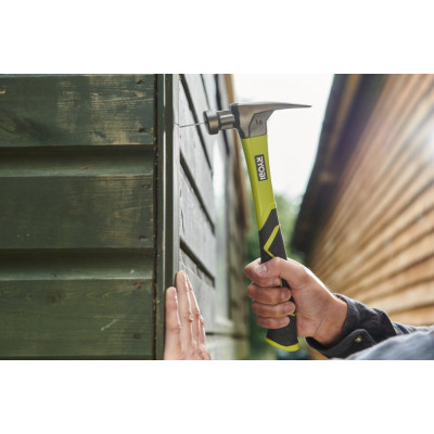 Молоток столярний Ryobi RH16FSS 450г магнітний утримувач руків'я скловолокно