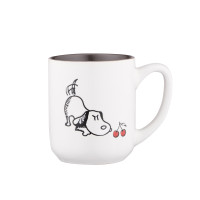 ARDESTO Чашка Dog, 380мл, кераміка, біло-сірий ARDESTO Чашка Dog, 380мл, кераміка, біло-сірий