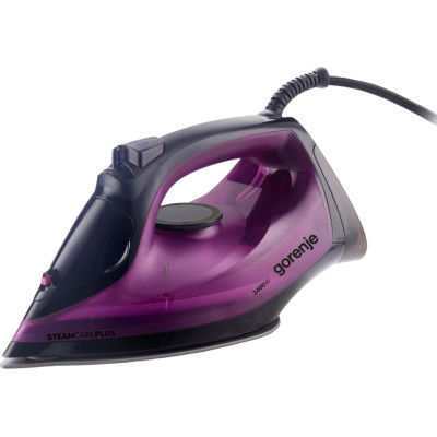 Праска Gorenje, 2400Вт, 450мл, паровий удар -40гр, постійна пара - 180гр, автовимкнення, керам. підошва, бордовий