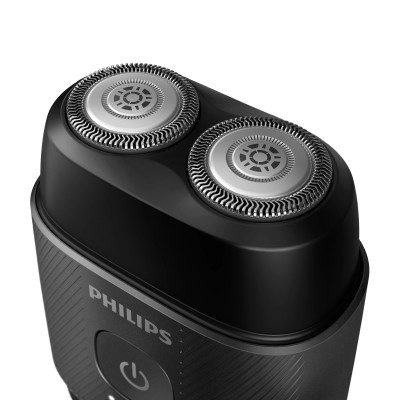 Бритва електр. Philips роторна Shaver 500 Series,  бритв.головок-2, Li-Ion, сух.+волог., дорожн.футляр, чорний