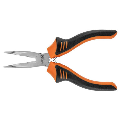 Плоскогубці подовжені вигнуті Neo Tools, 160мм