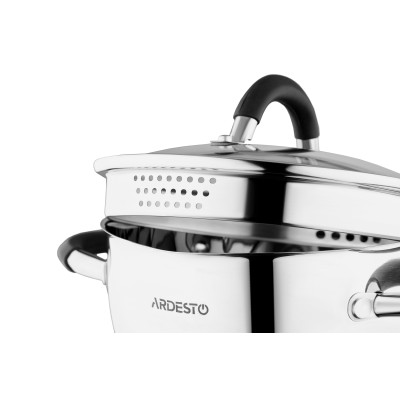 Набір посуду  зі зливом ARDESTO Gemini Livorno, 6 предметів, нержавіюча сталь