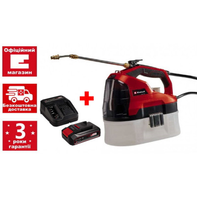 Обприскувач акумуляторний Einhell GE-WS 18/35 Li Kit PXC 18В акб 1х2.5А·год 3.8л 1л/хв ЗП 2.2кг