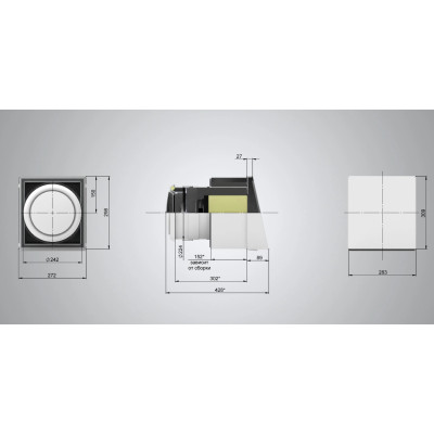 Рекуператор Ventoxx Harmony Slim Line 0.5м пульт дистанційного керування  LED-індикація компенсаційний короб