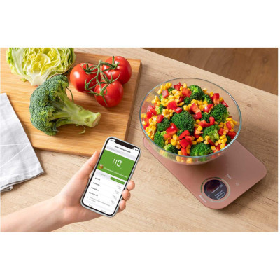 Ваги Sencor кухонні, 8кг, підключення до смартфону, AAAx2, пластик, чорний Ваги Sencor кухонні, 8кг, підключення до смартфону, AAAx2, пластик, чорний