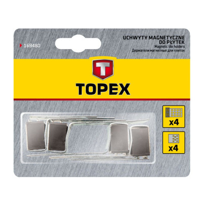 Topex Магніти для кахельної плитки, 4 шт. Topex Магніти для кахельної плитки, 4 шт.