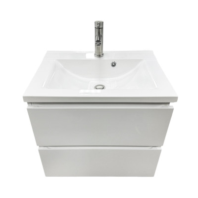 Набір для ванної кімнати, раковина, умивальник Adamant QUANTO 60, штучний камінь, прямокут., з сифоном Click-Clack + змішувач Набір для ванної кімнати, раковина, умивальник Adamant QUANTO 60, штучний камінь, прямокут., з сифоном Click-Clack + змішувач