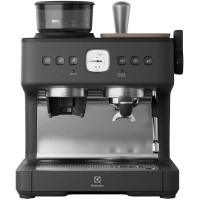 Кавоварка Electrolux ріжкова, 3л, зерно+мелена, ручний капуч, кавомолка, підігрів чашок, подача гар. води, чорний