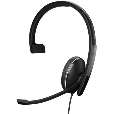 Sennheiser Гарнітура комп'ютерна моно On-Ear ADAPT 135T USB II, 3.5мм/USB, односпрямований, сертифікат Microsoft Teams, 1.8м, Чорний