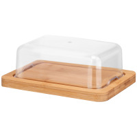 ARDESTO Маслянка Midori, 19х12.5х6см, бамбук, пластик