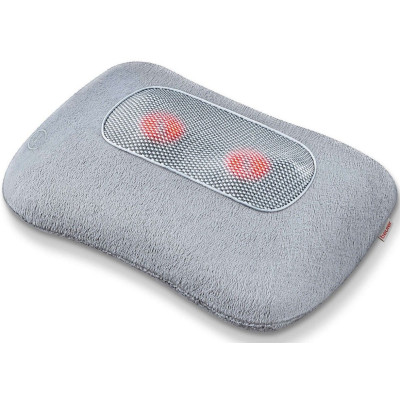 Масажна подушка Beurer для плечей, шиї, спини та ніг, від мережі, 4 головки шиацу, підігрів, сірий Масажна подушка Beurer для плечей, шиї, спини та ніг, від мережі, 4 головки шиацу, підігрів, сірий