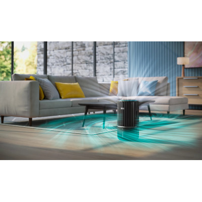 Очисник повітря Philips 2 в 1 PureProtect Water Series 3400, 78м2, 300м3/год, Nano, НЕРА,попередн.,угольний фільтр, Wi-Fi, датчик якості, температ,вологості, темно-сірий
