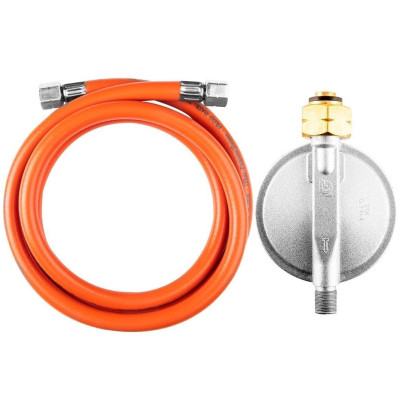 Комплект для подключения газового оборудования Neo Tools, редуктор 3кг/ч тип KLF, шланг 1.5м Комплект для подключения газового оборудования Neo Tools, редуктор 3кг/ч тип KLF, шланг 1.5м